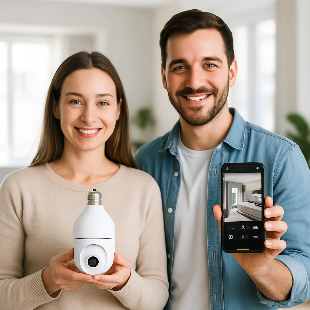 LightGuard™ 360° Security Bulb Camera