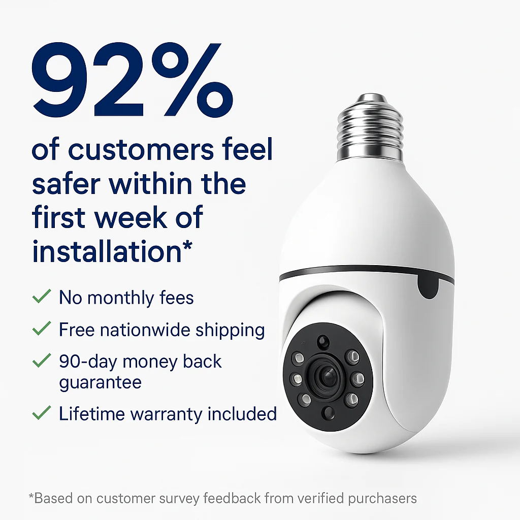 LightGuard™ 360° Security Bulb Camera