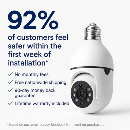 LightGuard™ 360° Security Bulb Camera